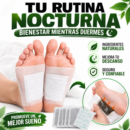 Parches detox en la planta de los pies
